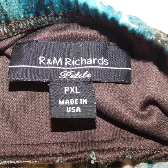 R&M Richards Petite Maxi Dress Halter Style With Beaded Halter Size PXL - Picture 9 of 13